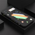 Realme 7 Pro New Cartoon Girls Smile Rainbow Design Phone Case Square Edge Pattern Liquid Silicone Casing Full Cover Camera Protect Case. 