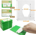 20 and 30 Pieces Disposable Toilet Seat Cover Mat Portable 100% Waterproof Safety Toilet Seat Pad for Travel/Camping Bathroom Accessories. 