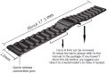 22MM Stainless Steel Metal Straps For ZTE Quartz ZW10 Smart Watch Band Quick Release Bracelet For MOTO 360 46MM Version. 