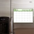 Magnetic Monthly Calendar for Refrigerator 30×21 cm (12×9 in) | Reusable Fridge Planner Board with Marker | Home Office Wall Organizer Schedule Planner. 