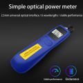 6 Wavelengths Mini Optical Power Meter Tester -50 to 26 Optical Fiber Tester Optical Work Rate Meter Handheld FTTH. 