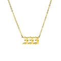 111 222 333 444 555 777 888 999 666 Devil Necklace Stainless Steel Angel Number Pendant Minimalist Jewelry. 