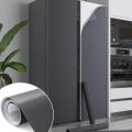 Refrigerator full stickers waterproof oil-proof decorative stickers freezer air conditioner  fridge refurbishment color change pvc film  (Black). 