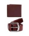 Pack Of 2 Casual Leather Belts And Wallet For Boys & Men'S. 