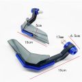 Motorcycle Hand Guard Aluminum Alloy + ABS Plastic Gold Crystal Shade Lever Guard For 7/8 inches Handle Bars Red. 