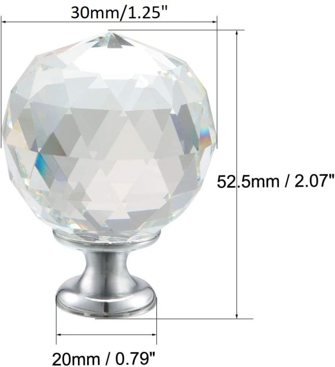 30mm%20Diamond%20Crystal%20Glass%20Drawer%20Knobs%20for%20Kitchen%20Cabinet%20Cupboard,1/6/8/10/20Pcs,High-gloss,%20Pack%20Of%202,%204,10%20And%2020%20-%20Image%207