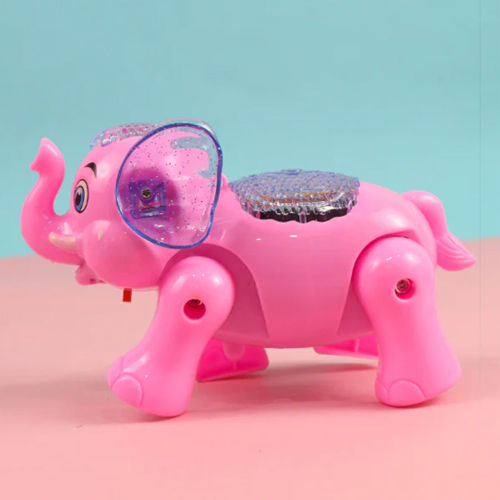 Clever Elephant Electric Toy For Kids - Walking, Music & Lighting