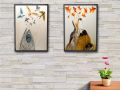Set of 2 Wall Frames Fish and Bear Art painting Artwork Beautiful Wall Décor Wall Scenery Wall Art Home Design Home Artwork Decoration for Living Room, Bedroom. 