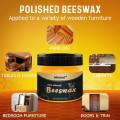 100% Organic Furniture Restoration Beeswax Polish | Wood Seasoning Beeswax Polish | Beeswax Wood Polish and Cleaner for Furniture | Waterproof Wood Beeswax for Cabinets Tables & Floor (85g). 