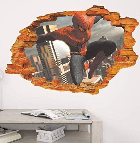 ncs14129-game-ps4-marvels-spider-man-sticker-living-room-bedroom-tv-background-wall-sticker-marvel-movie-3d-spiderman-sticker-ps4-marvels-spider-man-wallpaper-children-room-sticker