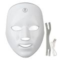 LED Light Face Mask Beauty Face Cover 7 Colors Lighting Repairing Skin Rejuvenation Equipment Removal Smooth Wrinkles Fine Lines Skin Tightening Facial. 