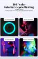 RGB LED Ring Light MJ26, MJ33, MJ36, MJ45 LED Soft Multi Colors Ring Light With Tripod Stand Phone Clip Colorful Photography Lighting. 