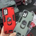 Xiaomi Redmi Note 11 Armor case Dual Layers Car Holder Magnetic Stand lens Protection TPU PC shockproof Cover. 