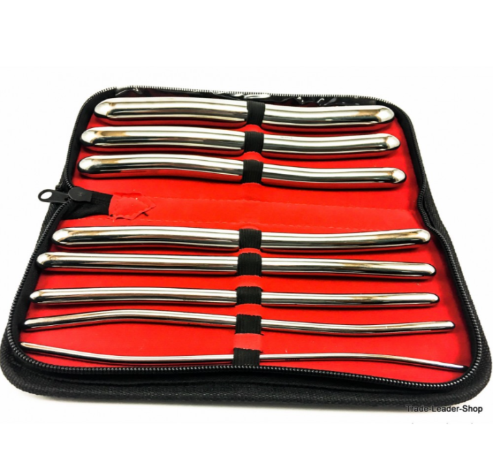Premium Steel Double Ended Hegar Dilators - 8 PC Surgical Set for Gynecological Use