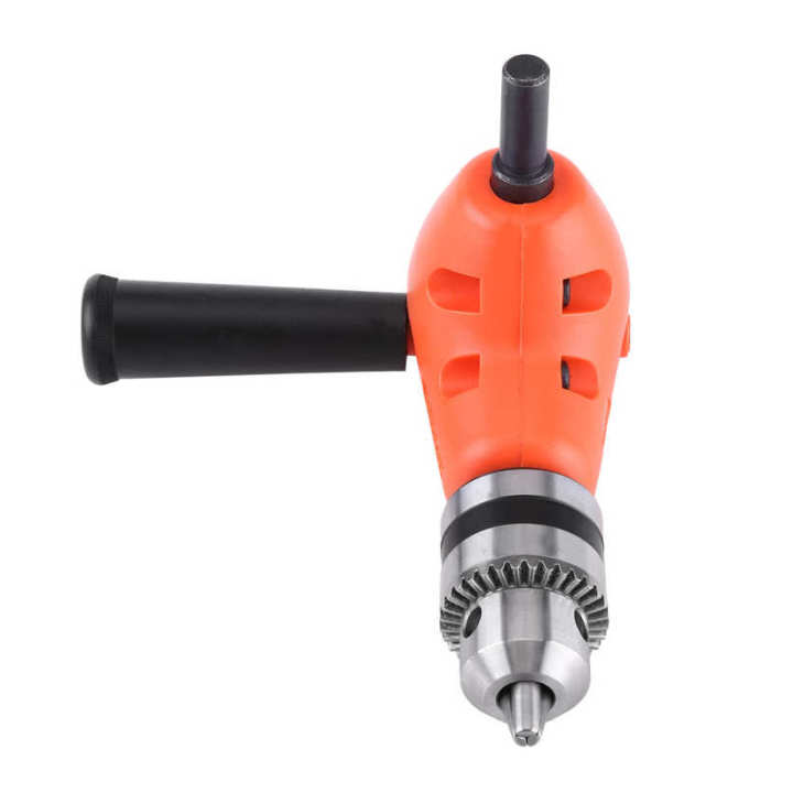 Right angle adapter right extension 90 degree electric drill mount 9.5mm round shank with handle