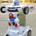 Auto Robot Car For Kids - White - 20 cm. 