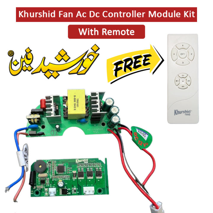 100% Original Khurshid Fan Ac Dc Controller Module Kit With Remote For Ac/dc Fans