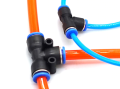 Pipe Connector  Quick Push For Air Pipe Fittings 8mm Hose pipe-T-shape. 
