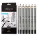 24Pcs Worison Sketching Pencil Set Includes 9H, 8H, 7H, 6H, 5H, 4H, 3H, 2H, H, F, HB, B, 2B, 3B, 4B, 5B, 6B, 7B, 8B, 9B, 10B, 11B, 12B, 14B Professional Sketch Art Pencils Drawing Sketches Pencils. 