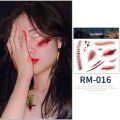 Halloween Scar Temporary Tattoos,Realistic Face Scar Blood Wounds Zombie Vampire Bite Spider Stitches Bloody Tattoo Sticker. 