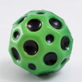 Useful Hole Ball Soft Bouncy Ball Anti Fall Moon Shape PU Extreme High Bouncing Ball for Kids Children Outdoor Games Sports Toys Pizazzazz. 