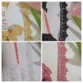 Chicken lace 6.5 Guz/Yard lace, 1 inch wide, laces for cloth, shirts and Duppatta. 