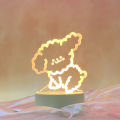 Creative 3D visualization lamp. 