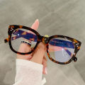 Women Men Leopard Frame Square Hyperopia Eyeglasses PC Material Anti Blue Light Power Glasses With Diopters Plus 0 +1.0 To +4.0. 