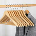 Set Of 1, 3, 6, 12 Wood Hanger, Non-Slip Wooden Hangers, Laundry Cloths Wooden Hanger, Solid Wooden Closet Hanger. 