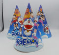 DORAEMON THEME BIRTHDAY PARTY CAPS PACK OF 10 PARTY WEAR CAPS. 