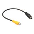 S-Video SVideo SVHS Cable 4-pin Male to Female Composite Video For DVD HDTV 4 Pin S-Video to Composite Video Adapter Cable Works with All VGA with S-Video interface. 