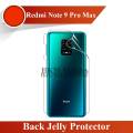 Xiaomi Redmi Note 9 Pro Back Jelly Protector Clear Soft Protection Film Transparent Hydrogel Film Protector For Redmi Note 9 Pro. 