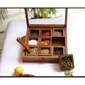 Creative Spice Box, Wooden Spice Box, Masala Box, Kitchen Masala Box, Kitchen Spice Box.. 