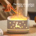 Flame  Aroma Air Humidifier Diffuser Cool Mist Fire Effect Led Light. 