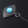 MIDY Game Bloodborne Cosmic Eye Necklaces Crow Hunter Wheel Hunter Badge Pendant Necklace Men Women Fans Cosplay Jewelry Gift. 