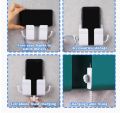 Wall Mount Phone Holder | Phone Stand for Bed | Remote Control Holder with Hooks | Wall Mounted Storage Organizer. 