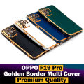 Oppo F19 Pro Back Cover Soft Multi Golden Border Camera Protection Cover For Oppo F19 Pro. 