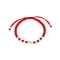 La Monada 14-22 Silver Bead Black Thread For Hand 990 Sterling Silver Bracelet Thread String Rope Bracelets For Women Silver 990. 