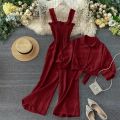 Jumpsuit and Koti/Shirt for Girls / Ladies / Women (Article Year 2023) Ready to Wear / Party / Causal / Outdoor / Function / Casual Wearing - Fair / Low / Cool Price Shop / Must Buy Fashion Product. 