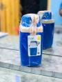 Water Bottles /School Water Bottles/Kids Bottles/Hot and Cold Plastic Water Bottle with Strap Random Colors (small size /medium size). 