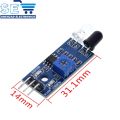 IR Infrared Obstacle Avoidance Sensor Module | Adjustable Sensitivity | 3-Pin Interface. 