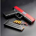 Glock Soft Bullet Toy Gun with Shell Ejection – Dart Blaster for Kids & Adults, Airsoft-Style Plastic Toy Gun. 
