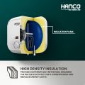 Hanco Fast Electric Water Heater - 15 Liters Electric Geyser Digital Meter - Multiple Safety Systems with Imported Heating Element - 1 Year Brand Warranty. 