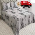 cotton bed sheet best quality king size 3piece set. 