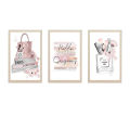 A3 12x16" Fashion Makeup Brushes Fashion Books Salon Quotes Print Customized Glass front Wall Art Frame Wall Pictures Frame Girl Room Decor Frames set. 