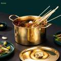 Korean Noodle Pot Cooker Fast Heating Stainless Steel Multipurpose Ramen Cooking Pot Instant Noodles Pot for Kitchen Picnic Soup Stew Hiking. 
