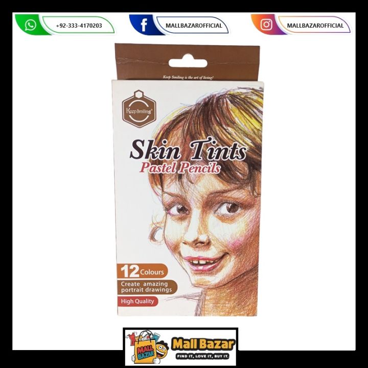 Skin Tint Color Pencil Set 12 Colors