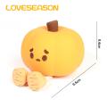 Led Night Light Adorable Pumpkin Night Light with Timer Adjustable Brightness Soft Silicone Led Lamp for Kids' Room Flicker-free Eye Protection Perfect Bedside Companion Rechargeable Night Light. 