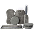 KE 9Pcs Car Wash Cleaning Microfiber Kit - Top Quality. 