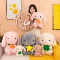 Net red large rabbit plush toy sleeping pillow clip leg rag doll girl doll cute big doll super soft. 